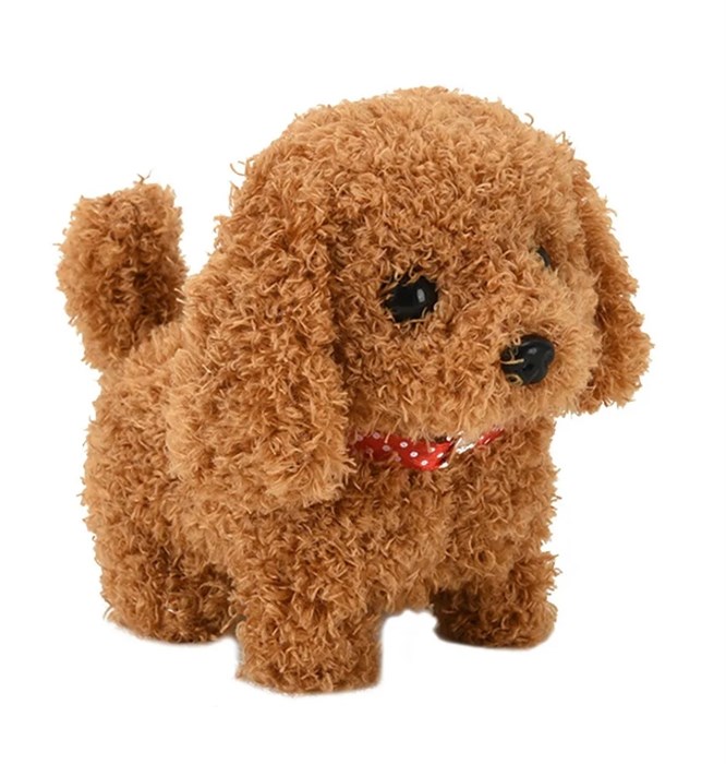 Интерактивный щенок коричневый на батарейках 2468461772