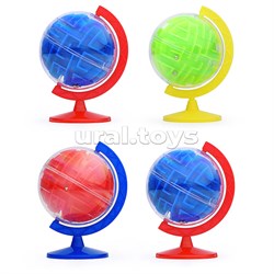 Головоломка-лабиринт "Глобус" цвет в ассортименте, в пакете 998-197A
