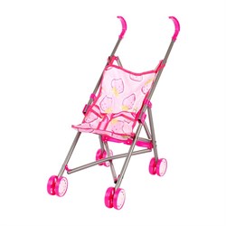 Коляска-трость для кукол, летняя, прогулочная, цвет розовый Y968-13