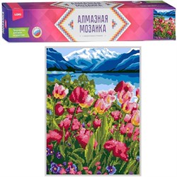 Алмазная мозаика 30*40 см (частичное заполнение) "Тюльпаны" Ам-022