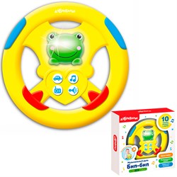 Руль муз. Бип-Бип желтый в коробке 4630027294494 4630027294494