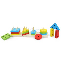 Пирамидка "Разноцветные формы" D0212