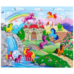 Пазл рамка с фигурными элементами Единороги П20-9359 П20-9359