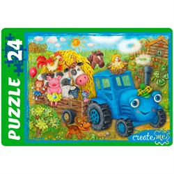 Пазл 24 Макси Веселый трактор №7 УК24-4976 УК24-4976