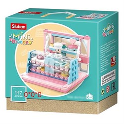 Конструктор Бирюзовая серия 38-0792C 117 дет., 1 фигурка, в коробке 38-0792C