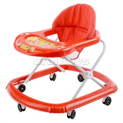 Ходунки "Цветок" со звуком (красный) в пакете 902-4