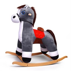 Качалка Конь Ветерок, цвет серый 98045501