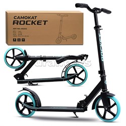 Самокат ROCKET, колеса PU 200 мм, ABEC 7, бирюзовый R0202.BL