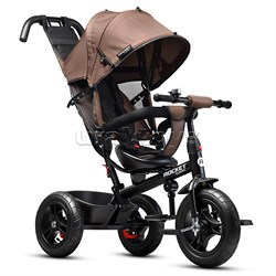 Велосипед трехколесный Rocket 137-BR, колеса надувные 12"/10", цвет коричневый RO137-BR