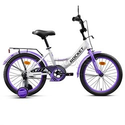 Велосипед 18" Rocket Gem, цвет белый/фиолетовый 18.GEM.WT/PR.26