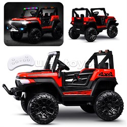 Электромобиль детский "Крутой внедорожник" (цвет красный) SYB-9688