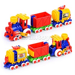 Паровозик Ромашка с 2 вагонами с-119-ф