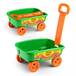 Тележка с ручкой "Оранжевая корова" UT-83934