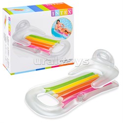 Матрас-кресло для плавания «Королевский», 160 х 85 см, цвета МИКС, 58802NP INTEX UT-58802EU