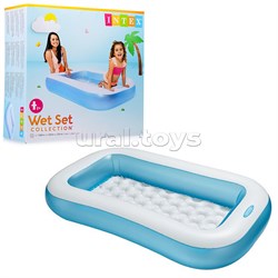 Бассейн надувной, прямоугольный, 166 х 100 х 25 см, 57403NP INTEX UT-57403NP