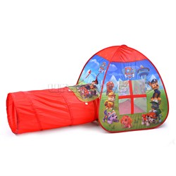 Детская игровая палатка "Щенячий патруль" с тоннелем в сумке UT-GFA-TONPP01-R