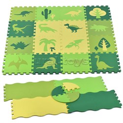 Развивающий коврик-пазл "Юрский период" 30*30*1см UT-00-2851