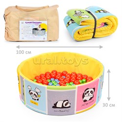 Сухой бассейн "Панды желтые" (100см х 30см) UT-454977