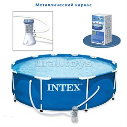 Бассейн каркасный Metal Frame Set, круглый, 305 х 76 см, фильтр-насос, 28202NP INTEX UT-28202NP