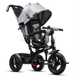 Велосипед трехколесный Rocket 137-GR, колеса надувные 12"/10", цвет серый UT-RO137-GR