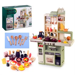 Игровой набор кухня "Давай играть" (свет, звук) 75 предметов, в коробке UT-889-241