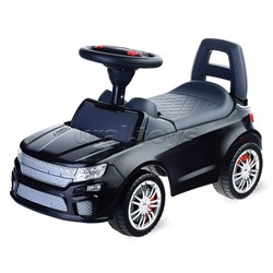 Каталка-автомобиль "SuperCar" №6 со звуковым сигналом (чёрная) UT-84613