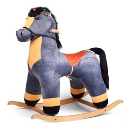 Качалка Конь Чикаго, музыкальная, цвет серый UT-98070401