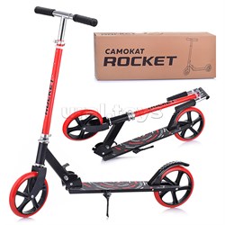 Самокат 2-х колесный ROCKET,колеса PU/ 200 мм, ABEC 7, красный UT-R0066.RD