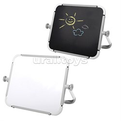 Доска знаний настольная двусторонняя (серый) UT-НДЗ/С