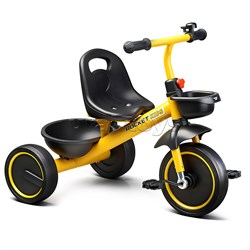 Велосипед трехколесный Rocket 2026, колеса EVA 10"/8", цвет желтый UT-XEL-2026-Y