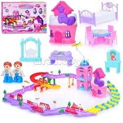 Трек "Аэропорт" большой, розовый, в коробке UT-2148