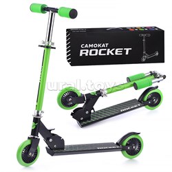 Самокат 2-х колесный ROCKET,колеса PU/ 125 мм,ABEC 7, зеленый UT-R0089.GN