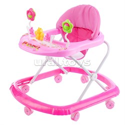 Ходунки "Бабочка с цветочками" (розовый) в пакете UT-902-B-1