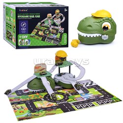 Автотрек "Дино: хранитель машин" (синий) в коробке UT-6624