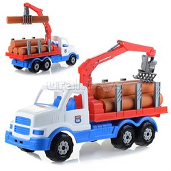 Автомобиль-лесовоз "Сталкер" (бело-синий) UT-90362