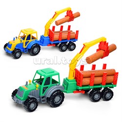 Алтай, трактор с полуприцепом-лесовоз UT-35370