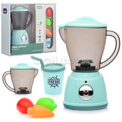 Бытовая техника "Соковыжималка" с набором продуктов, бирюзовый, (свет, звук) в коробке UT-A1007-4