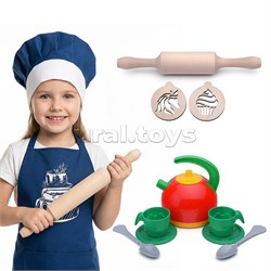 Набор "Кондитер" (100% хлопок) синий UT-74820с