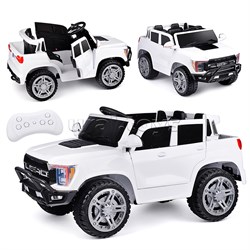 Электромобиль "Городской гигант" на аккумуляторе, с р/у управлением, в коробке (белый) UT-U023397Y