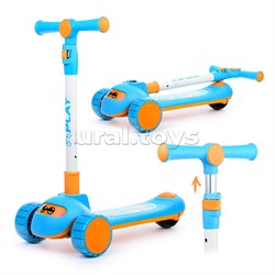 Самокат 3-х кол., синий, PU, ABEC 7, в коробке UT-U038230Y