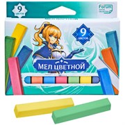 Мел цветной 9 шт. 
