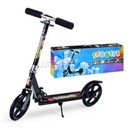 Самокат 2-х кол., черный, PU/ 200 мм, ABEC 7, в коробке U038170Y