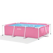 Бассейн каркасный Rectangular Frame, розовый 220x150х60см 1662л., 28266NP INTEX UT-28266NP