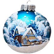 Шар 100мм Домик в лесу КУ-100-224142 КУ-100-224142