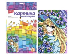 Набор для творчества Картина по номерам для малышей АНИМЕ 