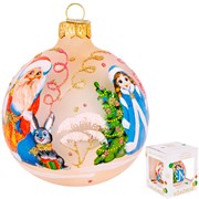 Шар 80мм Дед Мороз и Снегурочка КУ-80-244052 КУ-80-244052