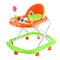 Ходунки "Шарики с цветочками" с погремушками и шарами (зеленый-оранжевый) в пакете 902-C-3