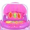 Ходунки с подвесными игрушками и музыкальным цветком (розовый) пакете 902-A-5