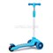 Самокат 3-х кол., синий, светящиеся колёса, PU, ABEC 7, в коробке U038245Y