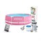 Бассейн каркасный Metal Frame Pool, с фильтром, розовый, от 6 лет, 28292NP INTEX UT-28292NP